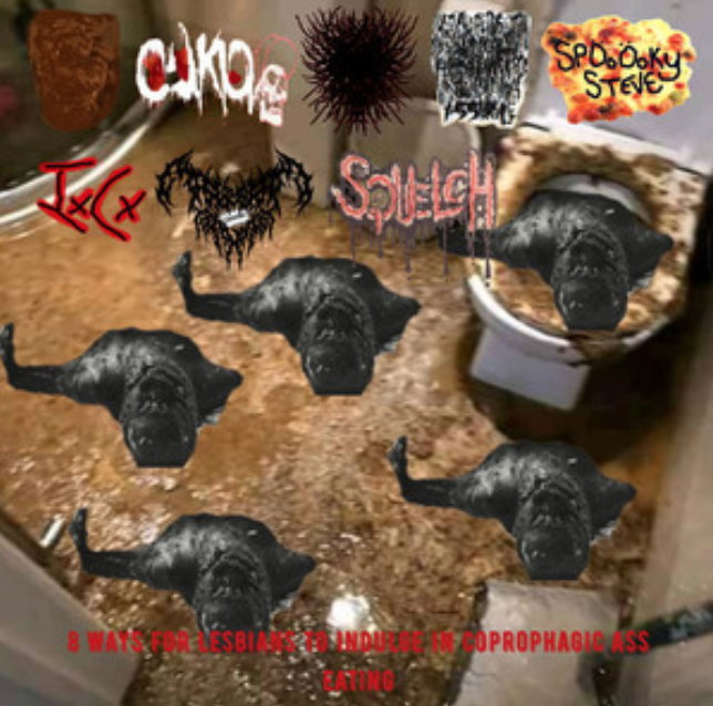 Spooooky Steve / Curried Shits / Cukia / Interbrutial Crease / MxExMxAxR / AxFxBxUxDxGxAxCxTxYxPxF / Squelch / FxFxWxAxBxUxIxDxCxOxMxTxWxFxOxDxAx – Split CDr (2021)