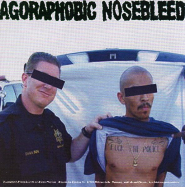 Agoraphobic Nosebleed / Crom – Split 7″ (2009)