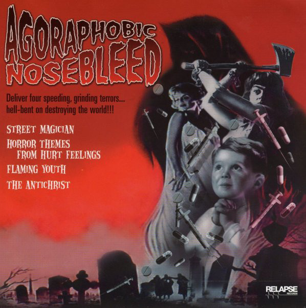 Agoraphobic Nosebleed / Halo – Split 7″ (2002)