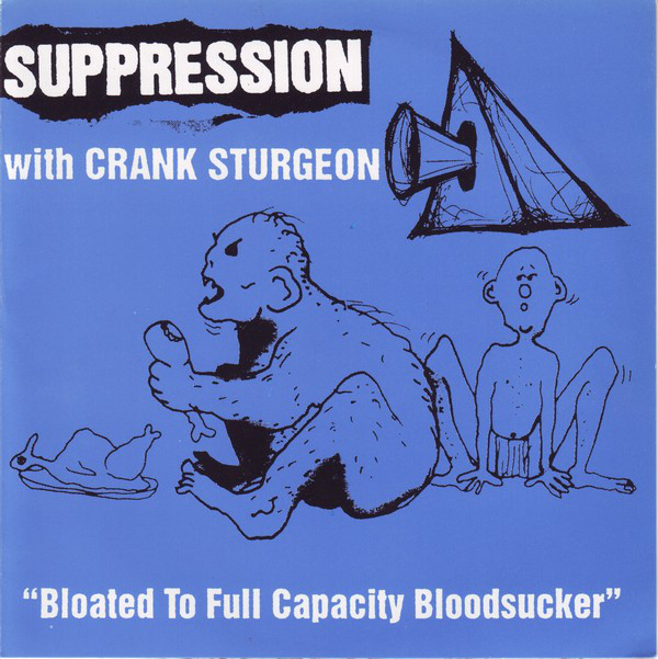 Suppression with Crank Sturgeon / Misopsychia – Split 7″ (1998)